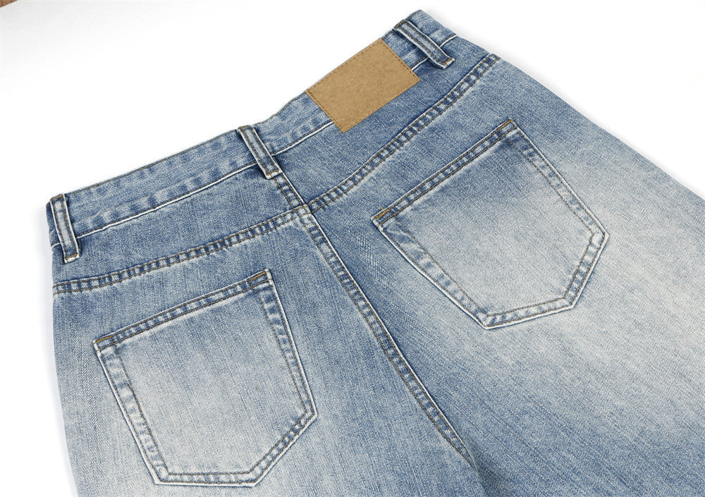 GRADIENT WASH WIDE-LEG JEANS