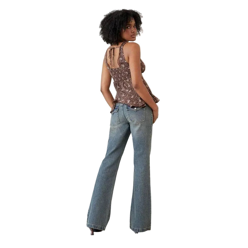 santier WASHED BOOTCUT JEANS