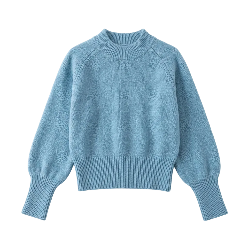 HIGH WAIST VINTAGE KNIT SWEATER