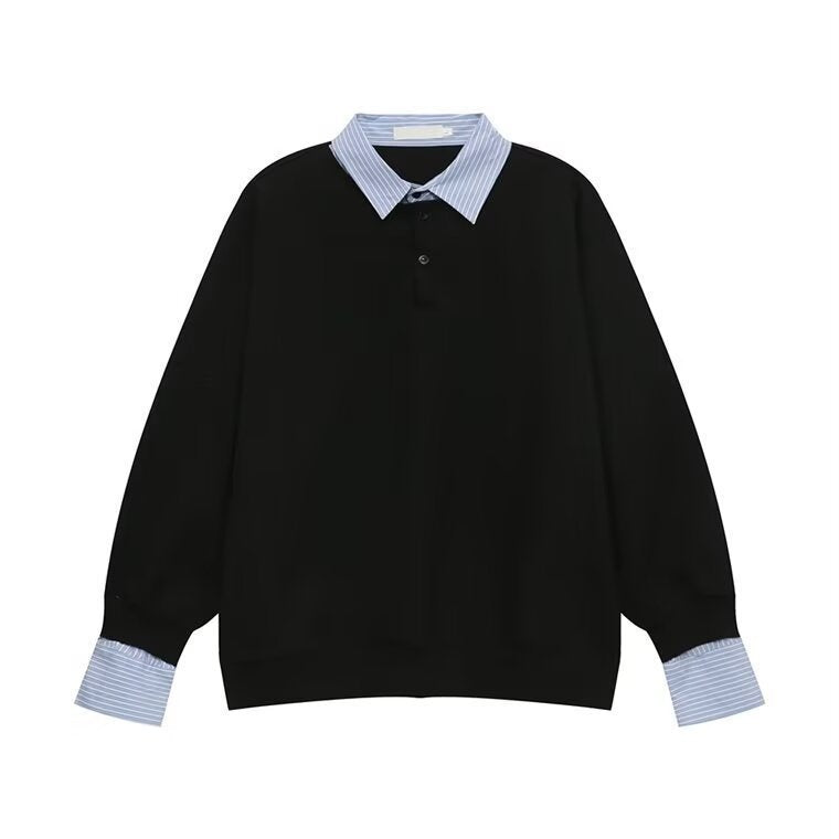 LAYERED FLEECE SHIRT HOODIE