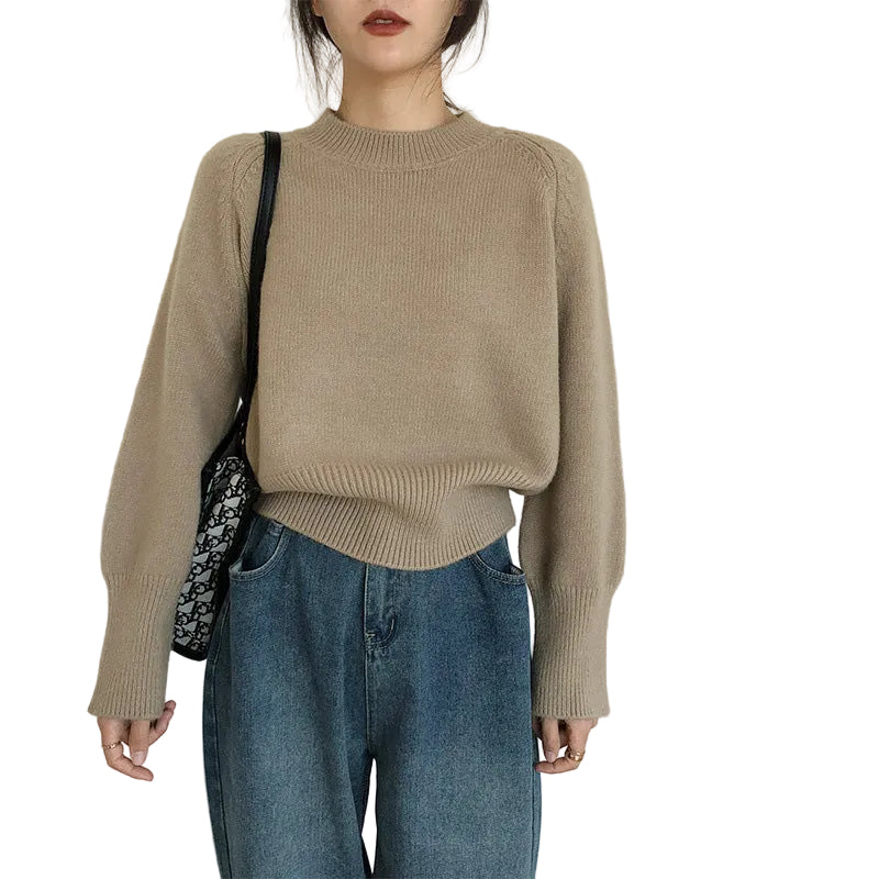 HIGH WAIST VINTAGE KNIT SWEATER