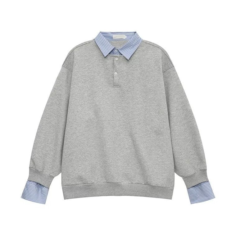 LAYERED FLEECE SHIRT HOODIE