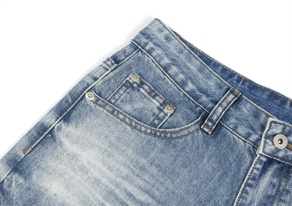 GRADIENT WASH WIDE-LEG JEANS