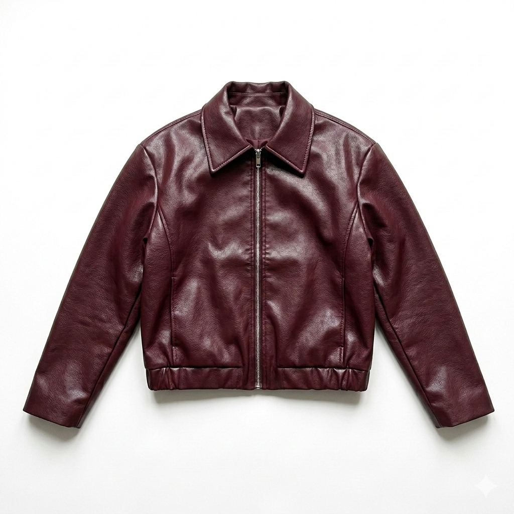 RETRO BIKER MATTE LEATHER JACKET