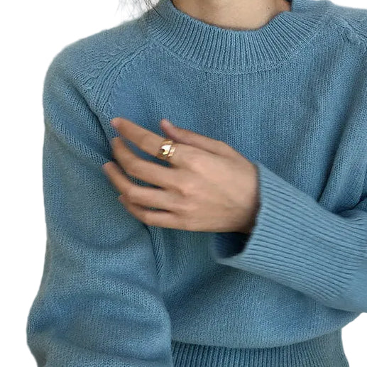 HIGH WAIST VINTAGE KNIT SWEATER