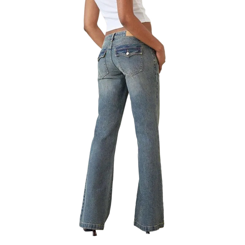 santier WASHED BOOTCUT JEANS