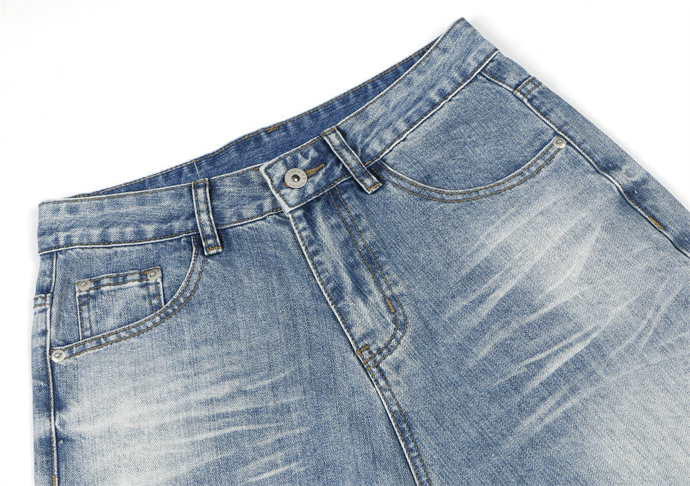 GRADIENT WASH WIDE-LEG JEANS