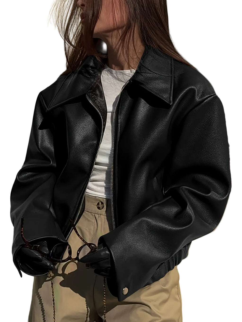 RETRO BIKER MATTE LEATHER JACKET