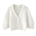 KNOTTED KNIT CARDIGAN