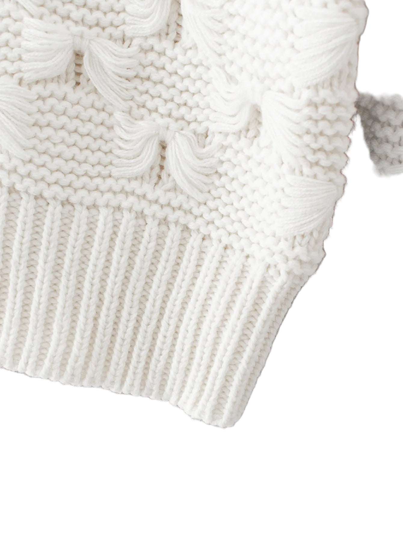KNOTTED KNIT CARDIGAN